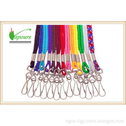Silk Screen Heat Transfer E Cig Accessories , Blue Green Nylon Ego Lanyard Ring Fit For Ego T